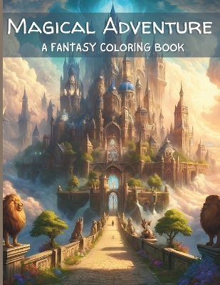 Cover of Magical Adventures-A Fantasy Coloring Book (For Boys & Girls 5-12)