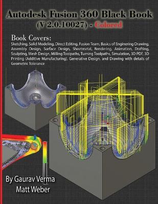 Book cover for Autodesk Fusion 360 Black Book (V 2.0.10027) - Colored