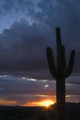 Book cover for Saguaro Cactus with End of Day Sunburst Journal