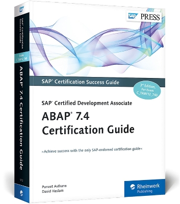Book cover for ABAP 7.4 Certification Guide—SAP Certified Development Associate