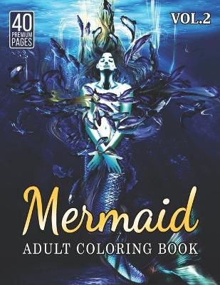 Book cover for Mermaid Adult Coloring Book Vol2