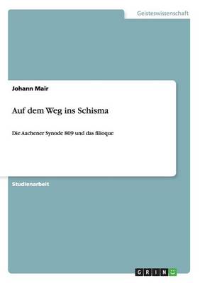 Book cover for Auf dem Weg ins Schisma