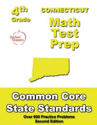 Book cover for Connecticut 4th Grade Math Test Prep