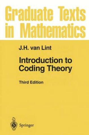 Cover of Introduction to Coding Theory