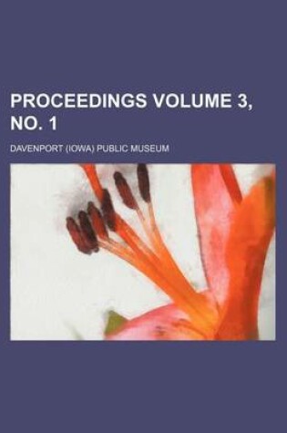 Cover of Proceedings Volume 3, No. 1