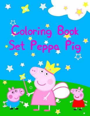 Book cover for Coloring Book Set Peppa Pig