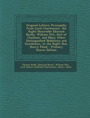 Book cover for Original Letters