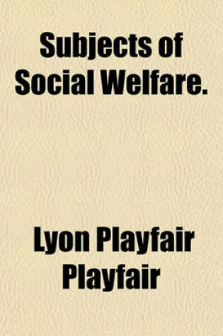 Cover of Subjects of Social Welfare.