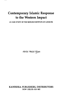 Book cover for Contemporary Islamic Response to the Western Impact