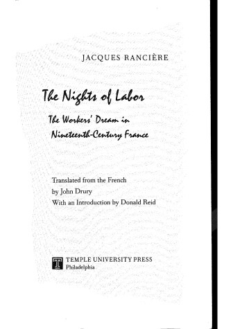 Book cover for The Nights of Labor