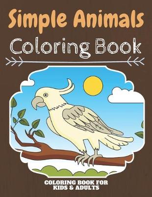 Book cover for Simple Animals Coloring Book