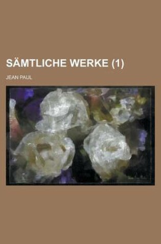 Cover of Samtliche Werke Volume 1