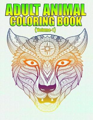 Book cover for Adult Animal Coloring Book