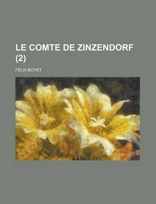 Book cover for Le Comte de Zinzendorf (2)