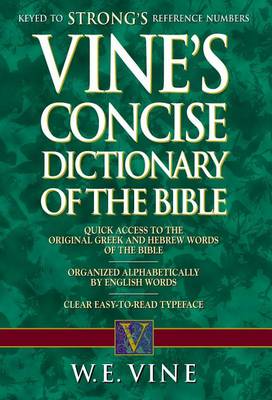 Book cover for Vine's Concise Dictionary of Old and New Testament Words