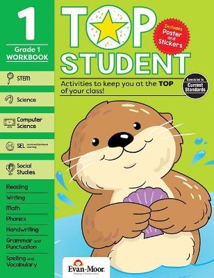 Book cover for Top Student, Grade 1 Workbook