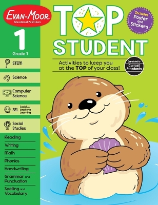 Book cover for Top Student, Grade 1 Workbook