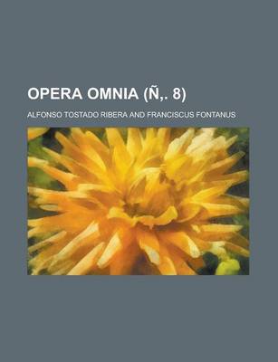 Book cover for Opera Omnia Volume N . 8