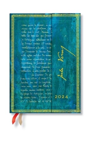 Cover of Verne, Twenty Thousand Leagues (Embellished Manuscripts Collection) Midi Vertical 12-month Dayplanner 2024 (Wrap Closure)