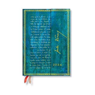 Book cover for Verne, Twenty Thousand Leagues (Embellished Manuscripts Collection) Midi Vertical 12-month Dayplanner 2024 (Wrap Closure)