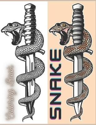 Book cover for Snake Coloring Book