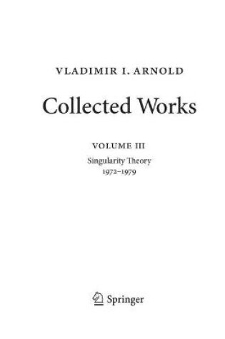 Cover of Vladimir Arnold - Collected Works