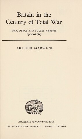 Book cover for Britain in the Century of Total War