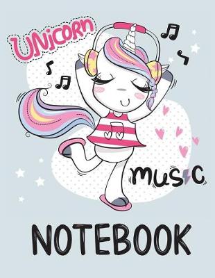 Book cover for Unicorn Music Notebook