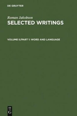 Cover of Word and Language