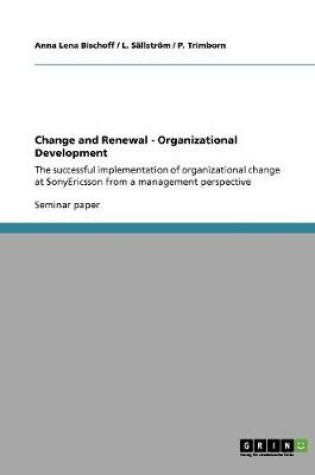 Cover of Change and Renewal - Organizational Development