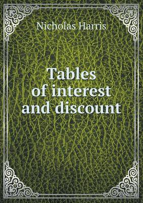 Book cover for Tables of interest and discount