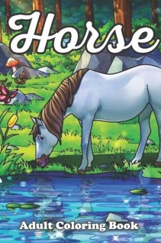 Cover of Horse Adult Coloring Book