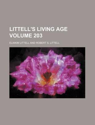 Book cover for Littell's Living Age Volume 203