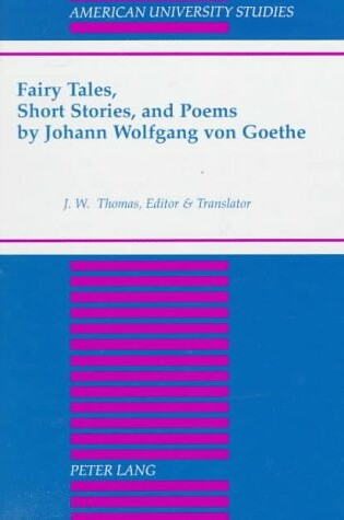 Cover of Fairy Tales, Short Stories and Poems