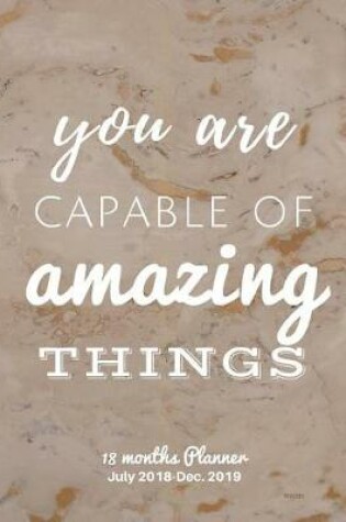 Cover of You are capable of amazing things Marble