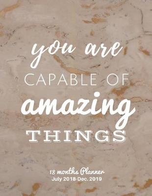 Book cover for You are capable of amazing things Marble