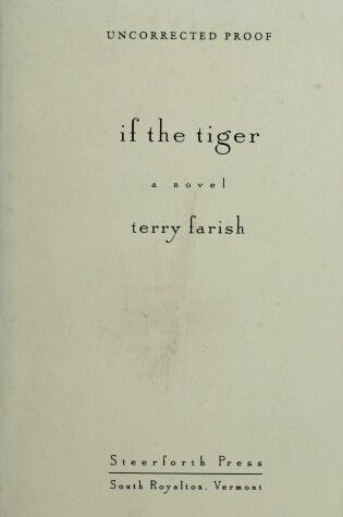 Cover of If the Tiger