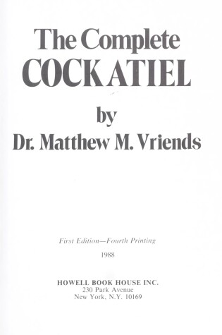 Cover of The Complete Cockatiel