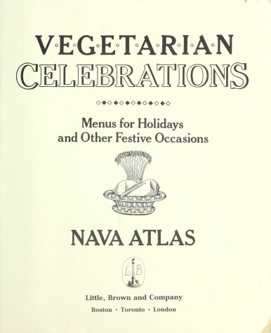 Book cover for Vegetarian Celebrations
