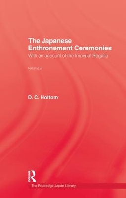 Book cover for Japanese Enthronement Ceremonies