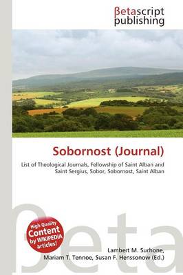 Cover of Sobornost (Journal)