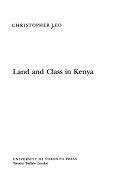 Book cover for Land and Class in Kenya