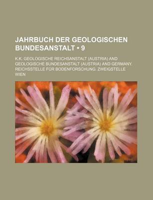 Book cover for Jahrbuch Der Geologischen Bundesanstalt (9)