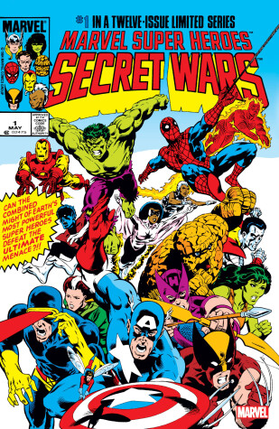 Book cover for MARVEL MASTERPIECES: MARVEL SUPER HEROES SECRET WARS GALLERY EDITION ORIGINAL FI RST ISSUE COVER