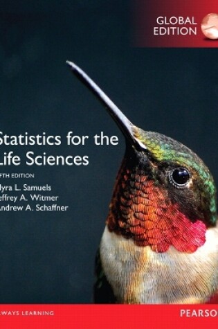 Cover of Statistics for the Life Sciences, Global Edition