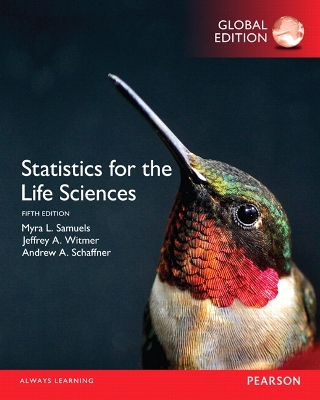 Book cover for Statistics for the Life Sciences, Global Edition