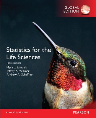 Book cover for Statistics for the Life Sciences, Global Edition