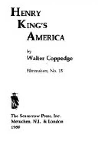 Cover of Henry King's America