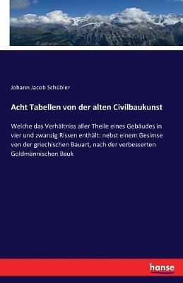 Book cover for Acht Tabellen von der alten Civilbaukunst