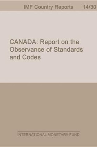 Cover of Canada: Report on the Observance of Standards and Codes